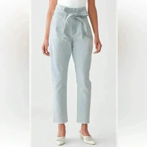 DL1961 Susie Paper Bag High Rise Tapered Pants Size 27